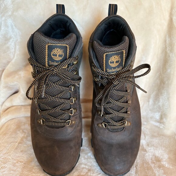 Timberland Mt Maddsen Men's Wide Waterproof Mid Hiking Boots Dark Brown Mens 13W - Picture 3 of 15